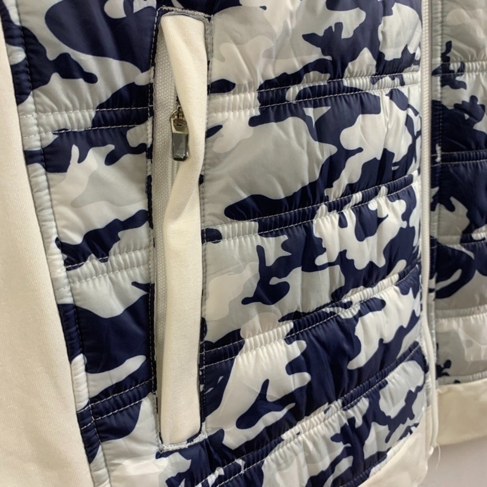 Straight Down Hybrid Golf Jacket Mens Large Quilted‎ Camo Full Zip Performance - Picture 5 of 11